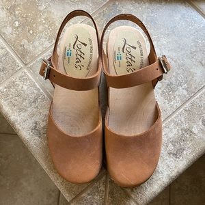 LOTTA CLOGS in Low Wood Brown Oiled Nubuck Leather